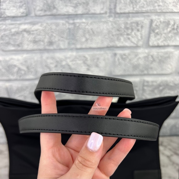 Tory Burch Large Ella Nylon Tote In Black - Picture 5 of 9